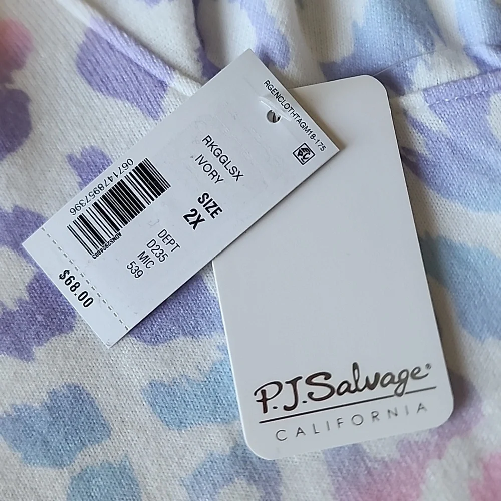 PJ Salvage Women's Loungewear Gradient Good Vibes Long Sleeve Top - Picture 8 of 14